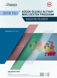 Batı Karadeniz Kalkınma Ajansı 2018 Küçük Ölçekli Altyapı MDP Başvuru Rehberi 