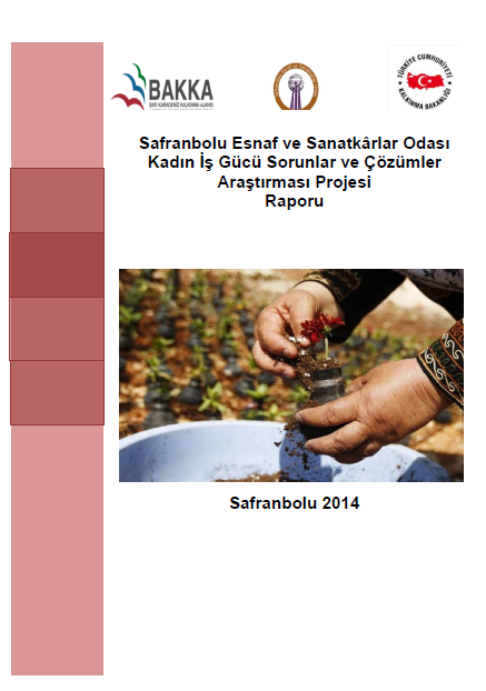 Safranbolu Esnaf ve Sanatkârlar Odası Kadın İş Gücü Sorunlar ve Çözümler Araştırması Projesi Raporu 