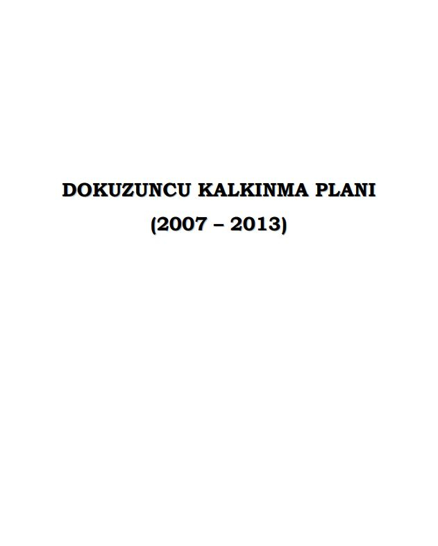 Dokuzuncu Kalkınma Planı 