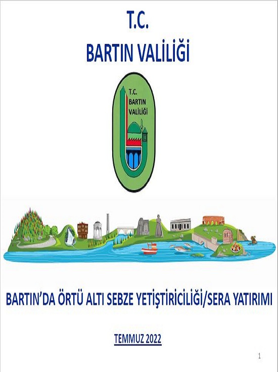 Bartın'da Örtü Altı Sebze Yetiştiriciliği / Sera Yatırımı 