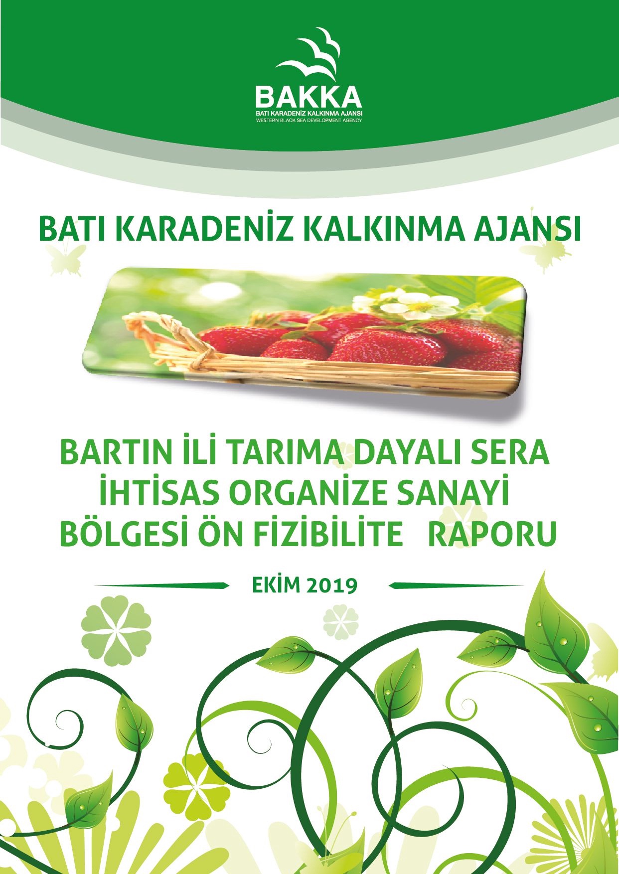 Bartın İli Tarıma Dayalı Sera İhtisas Organize Sanayi Bölgesi Ön Fizibilite Raporu