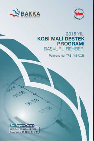 Batı Karadeniz Kalkınma Ajansı 2015 KOBİ MDP Başvuru Rehberi